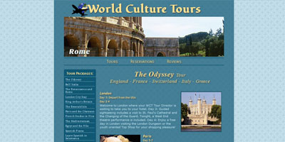 WCT itinerary page